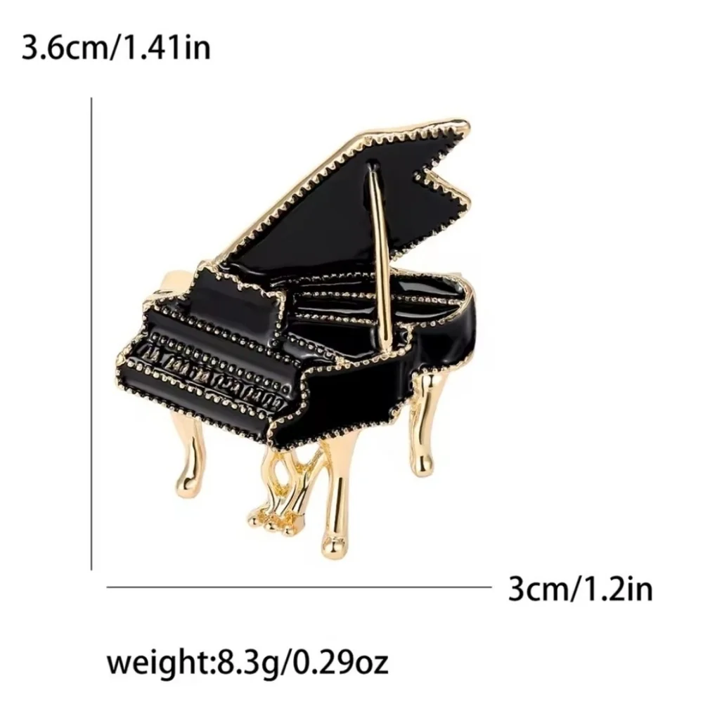 VQ Piano Brooch